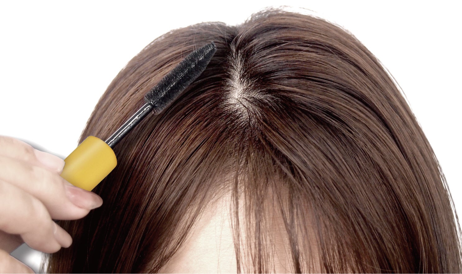 新商品「まとめ髪ポイントフィクサー（金木犀の香り）」使用イメージ