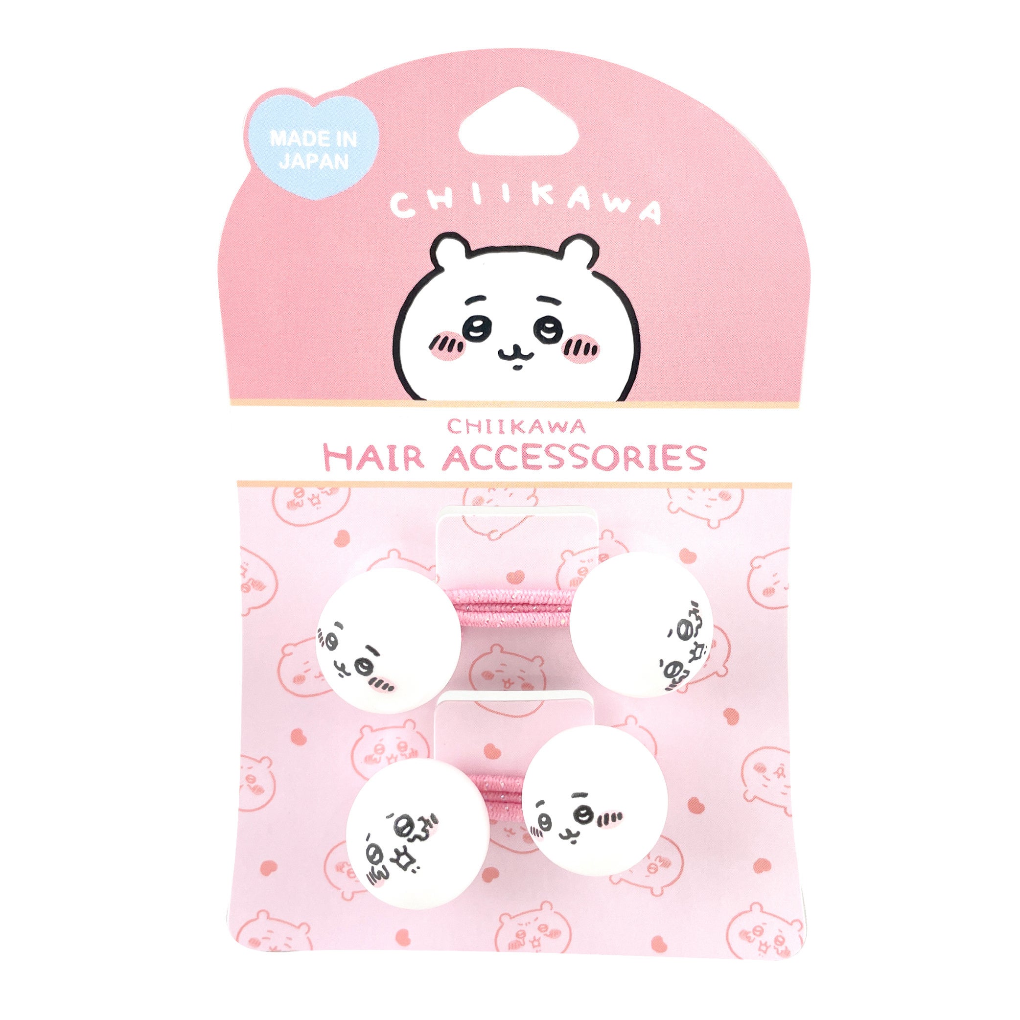 鈴玉ヘアポニー 2P ちいかわ 本体サイズ 直径18mm 528円（税込価格）