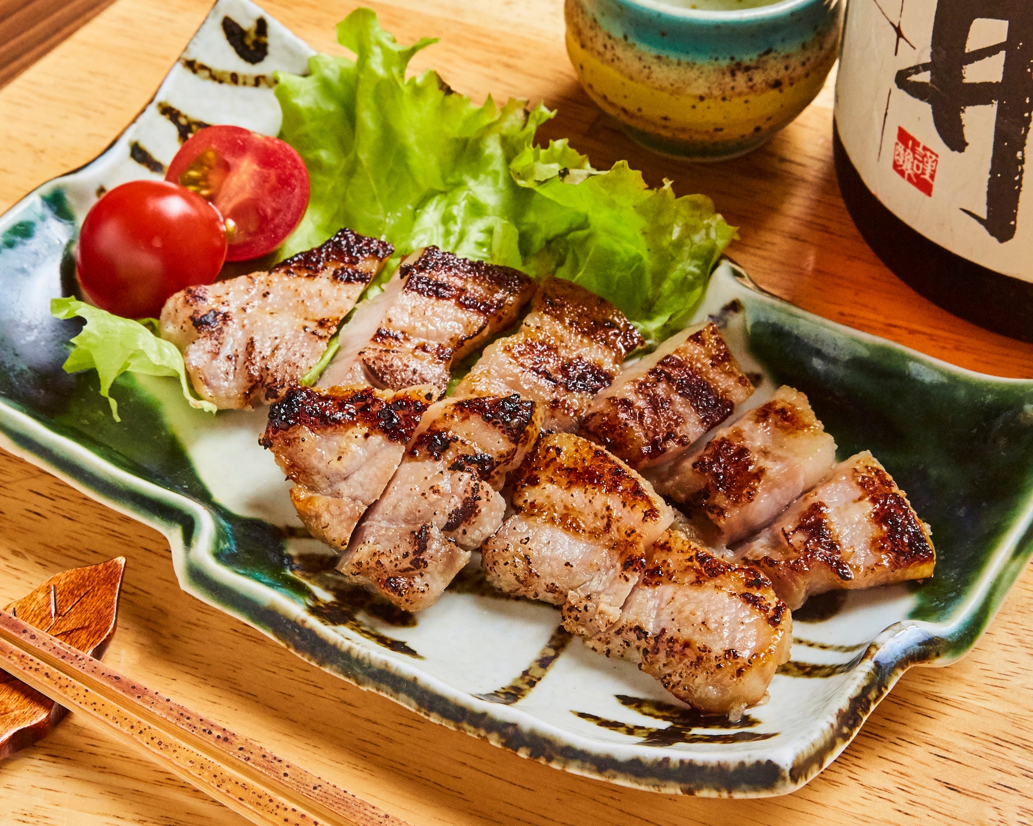 和菜れとろ謹製　新潟ブランド豚つまりポークのバラ塩麴焼き