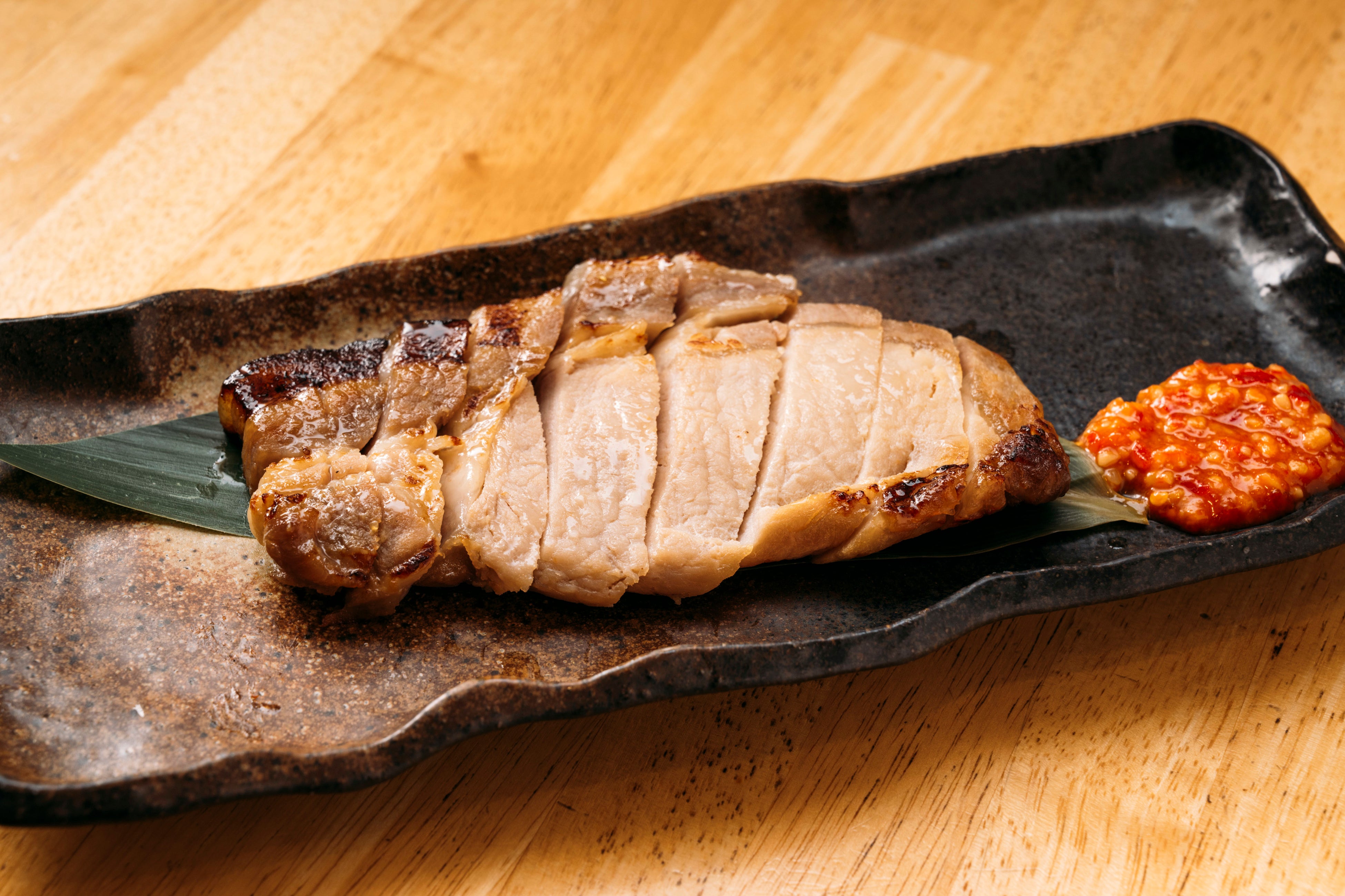 和菜れとろ　新潟ブランド豚つまりポークロース粕漬け焼き