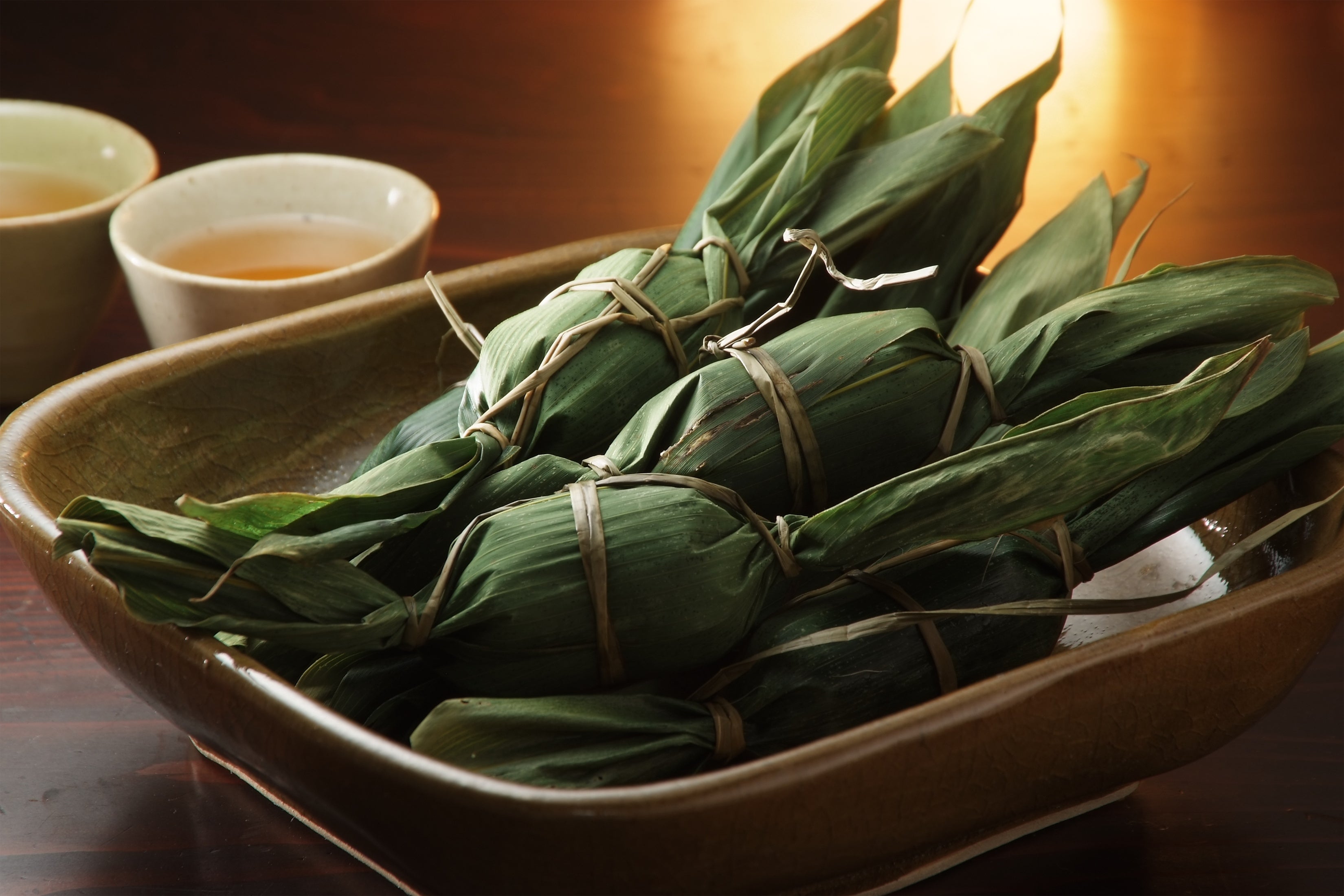 新潟名産笹団子　和菜れとろ・別亭むすびでは国産に拘った新川屋の笹団子）