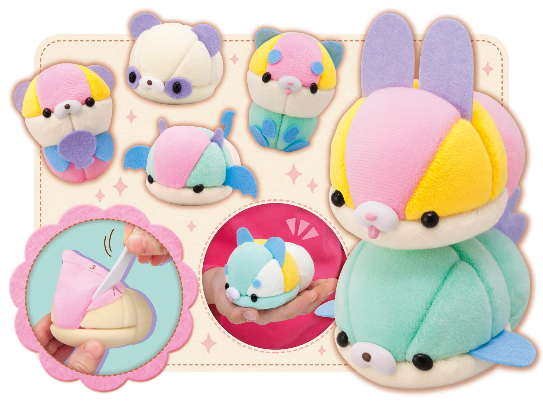 針も糸も使わない くるんで可愛いマスコット作りが楽しめる メガハウスのプレスリリース 針も糸も使わない くるんで可愛いマスコット作りが楽しめる メガハウスのプレスリリース