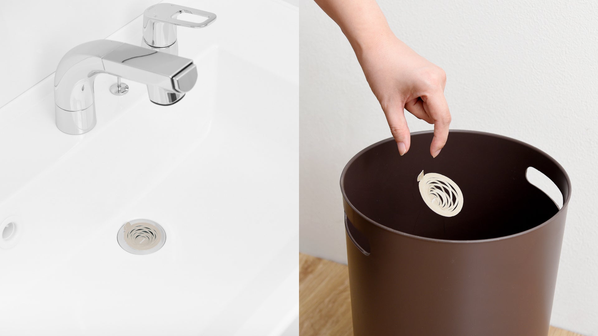 面倒な洗面台のゴミ受け掃除にサヨナラ!週一交換でキレイをキープ