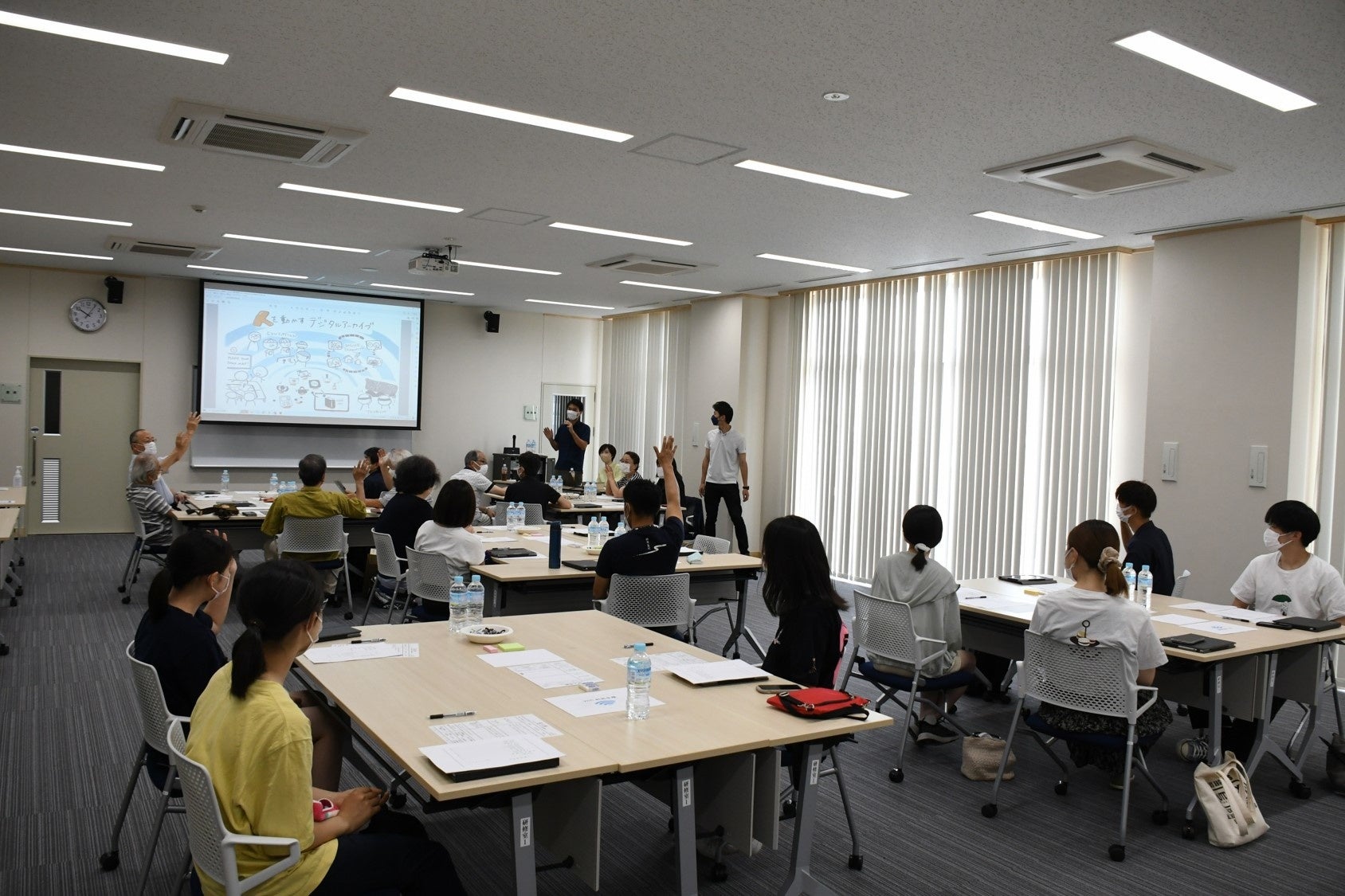 町民や町にゆかりのある人が参加したワークショップ