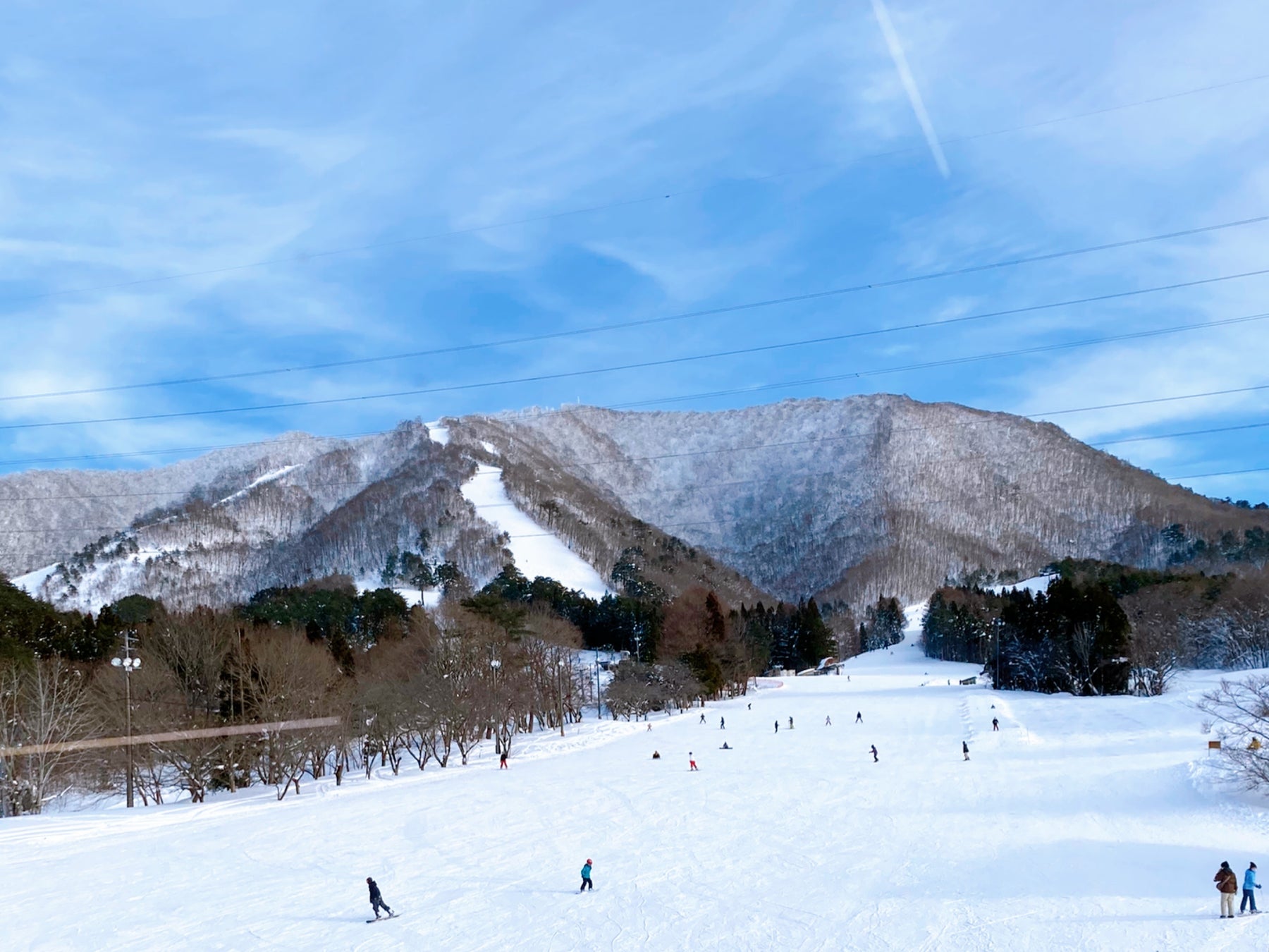 多くの人が訪れるスキー場