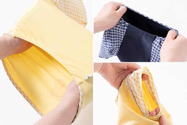 裾、襟、袖ともにストレッチ抜群。着用後も脱げにくい。