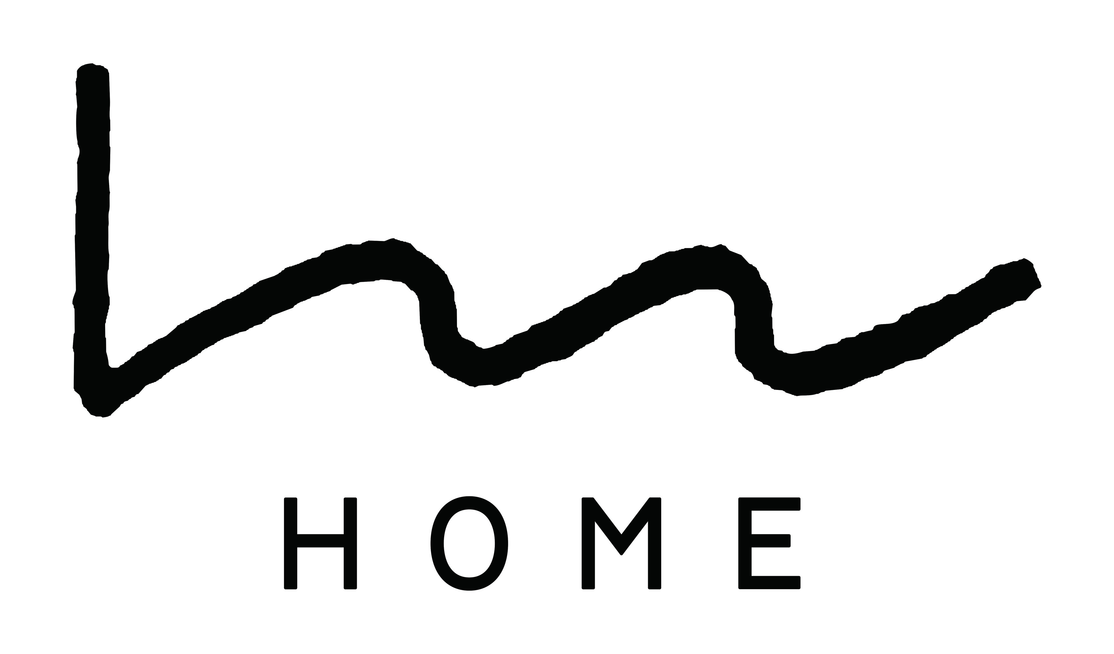 「I’ｍ」と「home」をひとつにしたHOMEロゴ