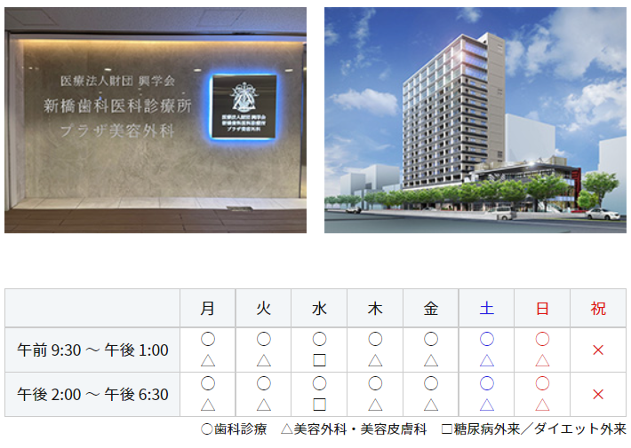 新橋歯科医科診療所　プラザ美容外科