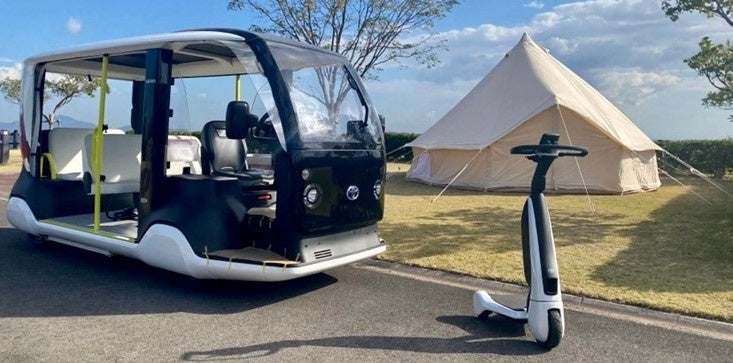 トヨタ自動車の先進モビリティ体験を提供。モビリティに乗ると景色がより美しく見えるとの声をいただいた