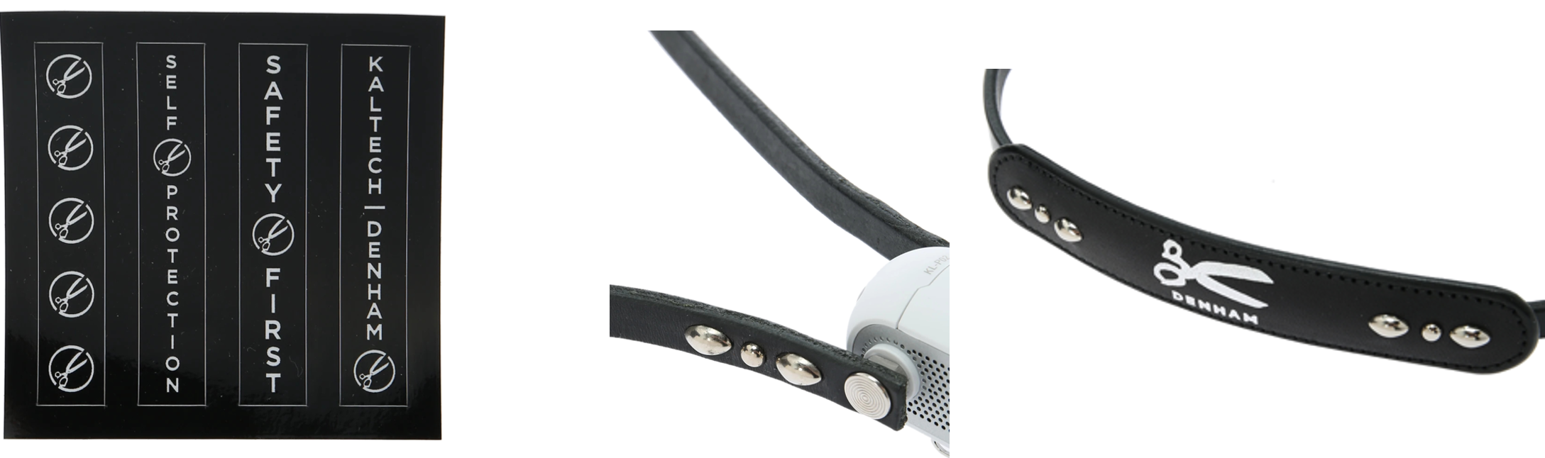 ステッカーとレザーストラップ