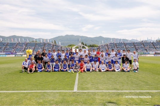 モンテディオ山形の拠点づくりから続くご縁|クリエイト礼文が30周年レジェンドマッチに協賛 モンテディオ山形の拠点づくりから続くご縁|クリエイト礼文が30周年レジェンドマッチに協賛