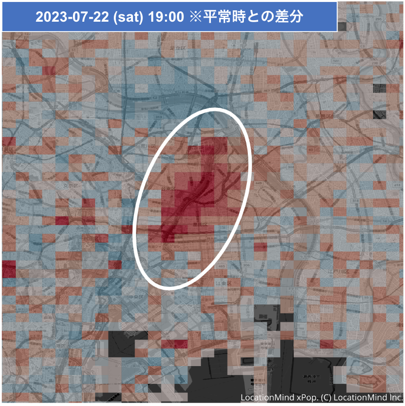 図2　隅田川花火大会を楽しむ人