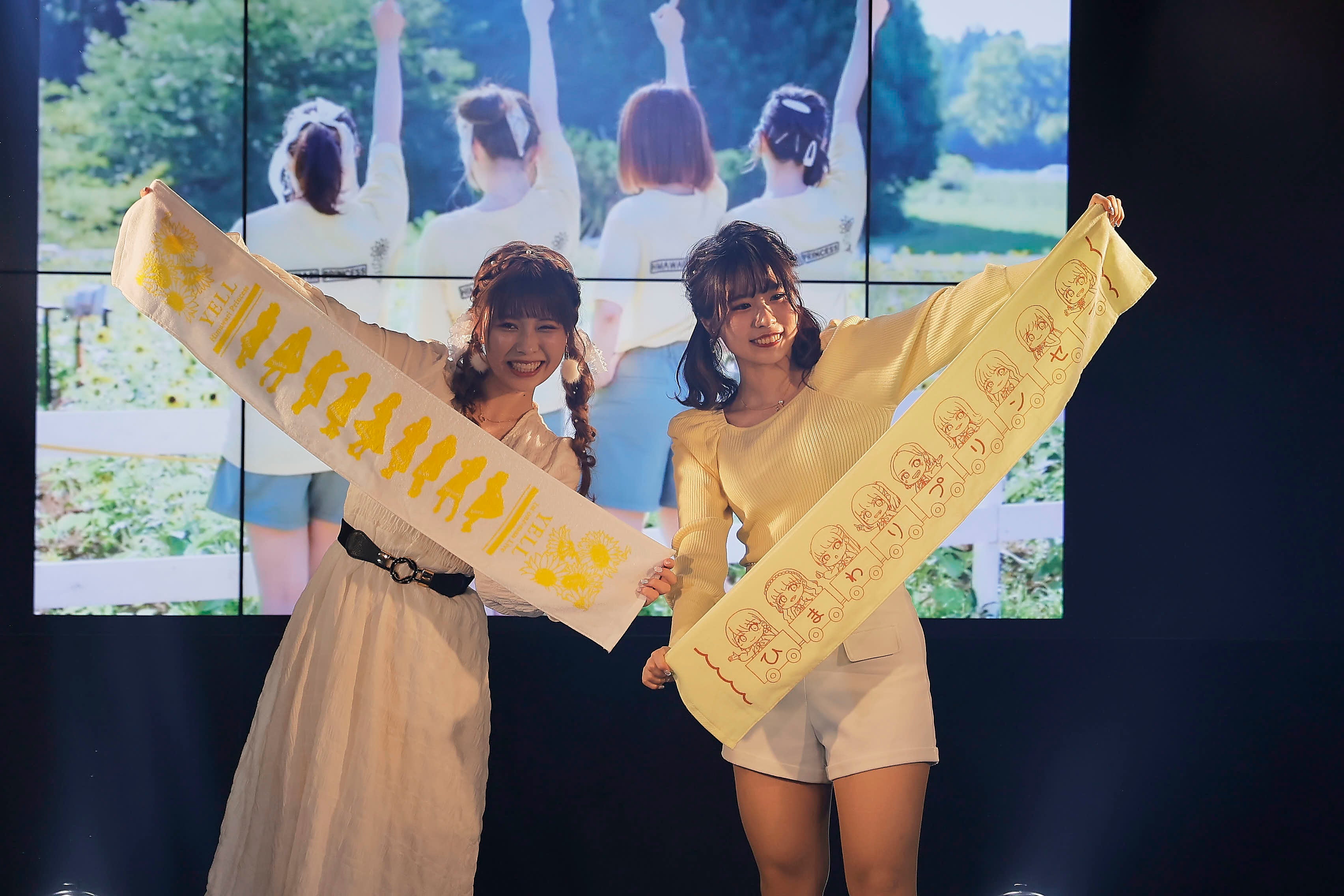 2期生の緋水・嘉村がタオルをデザイン