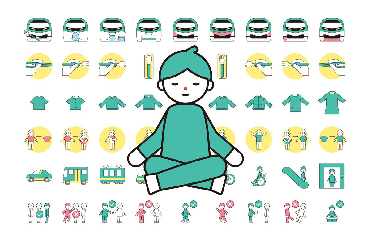 絵カード・イラスト・無料ダウンロード・歯磨きの手順書・ソーシャルスキル・ルール・生活場面・保育・教育・療育