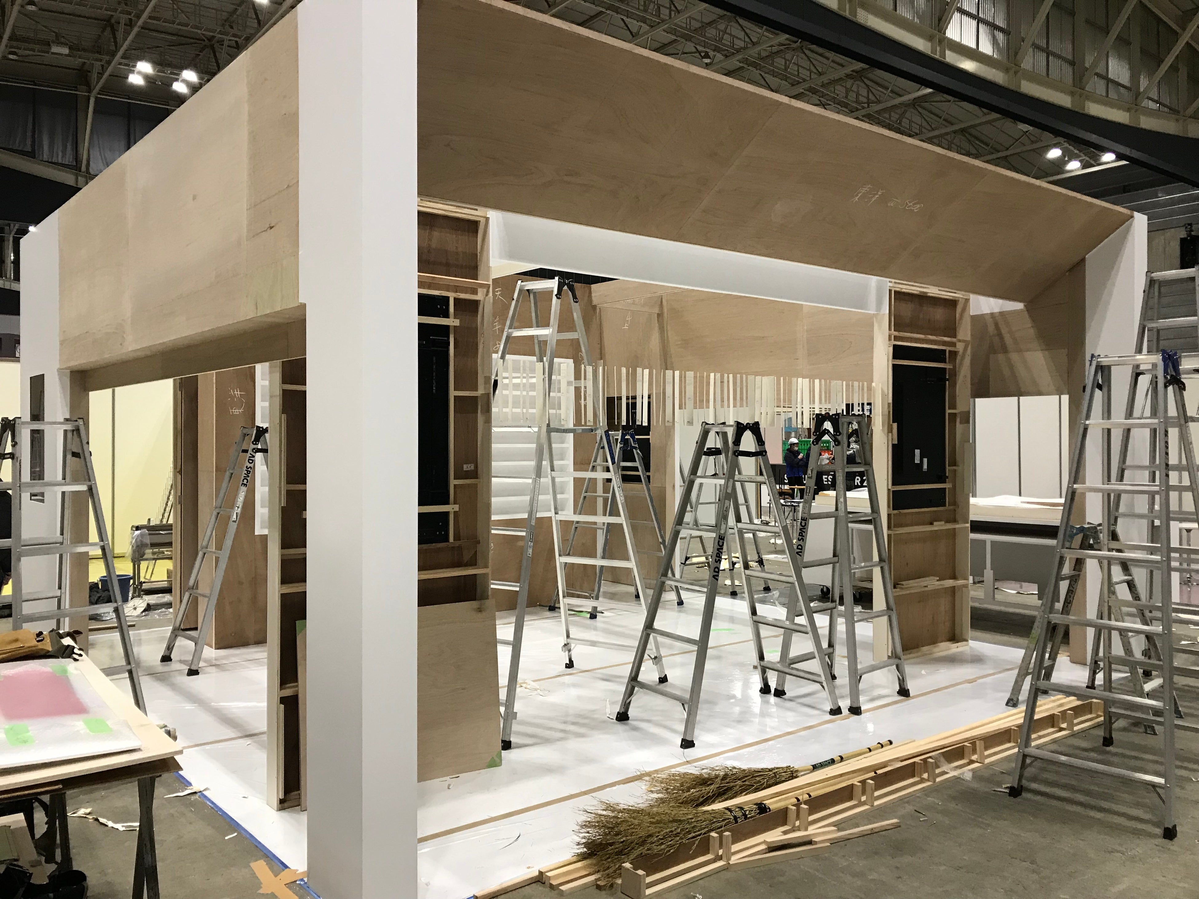 木工ブース（壁紙を貼る前）