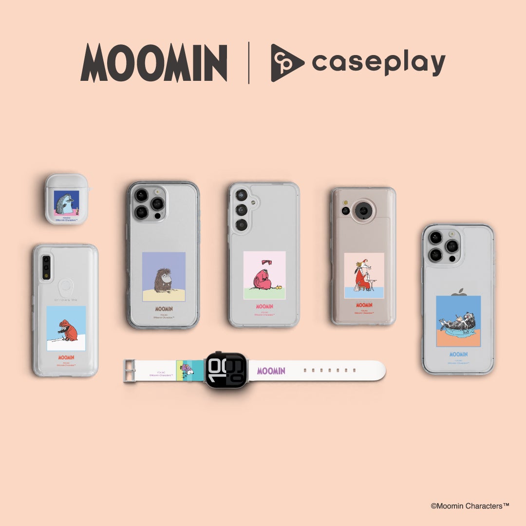 caseplayから「ムーミン」の個性豊かなキャラクターたちを主役にしたスマートフォンアクセサリーが全7キャラクター×170機種以上のラインナップで登場！