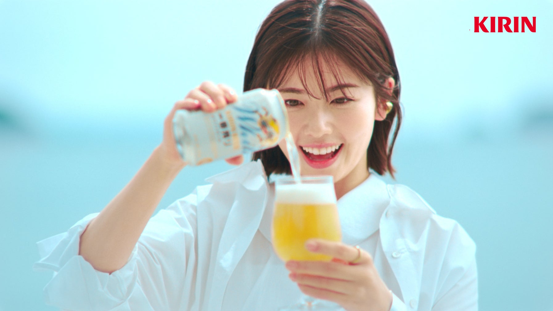 「キリン一番搾り® ホワイトビール」新TVCM 小芝風花さん、堤真一さんのお知らせに歓喜の声!新TVCM「堤さんからの手紙 大反響」篇 ...