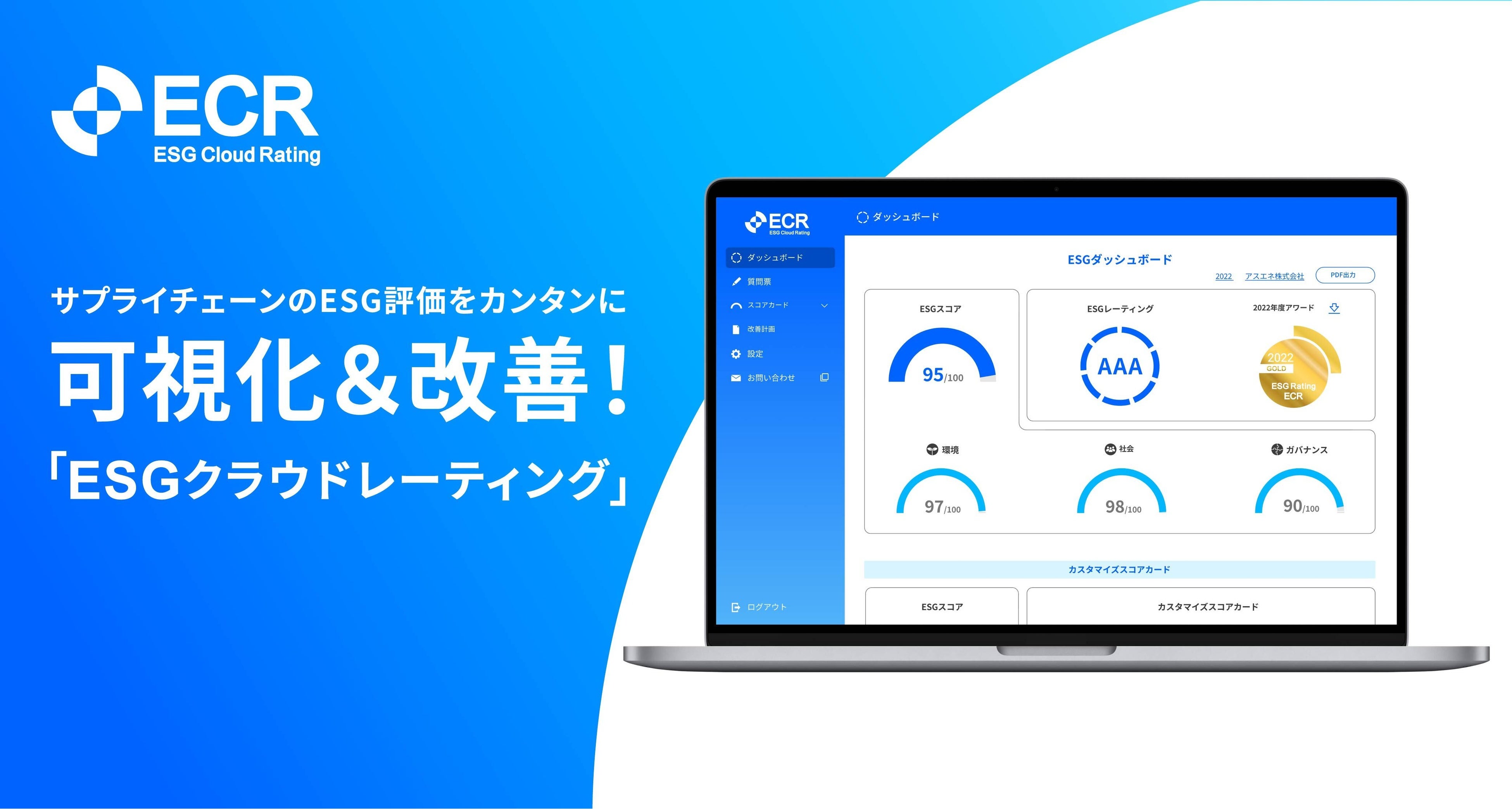 ビジネス・経済 Co-Integration, Error-Correction, Econo アスエネが、企業のサプライチェーン向けESG評価の新事業「ESGクラウド