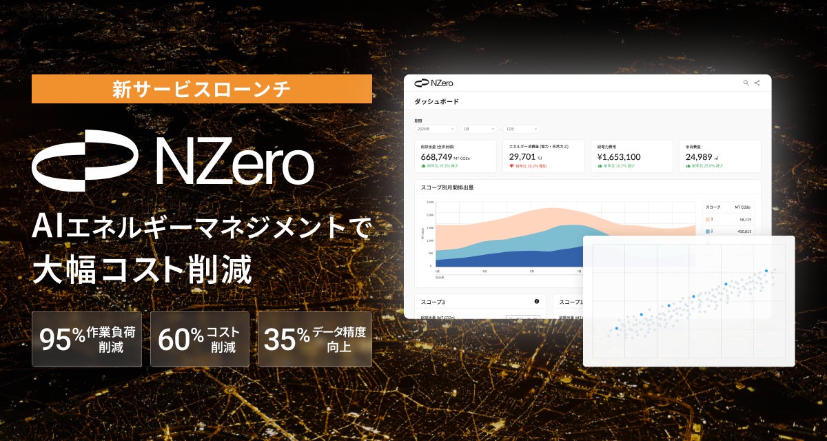 アスエネ、アメリカのAIエネルギーマネジメントクラウド「NZero」を日本・タイにて新サービスとしてローンチ - PR TIMES