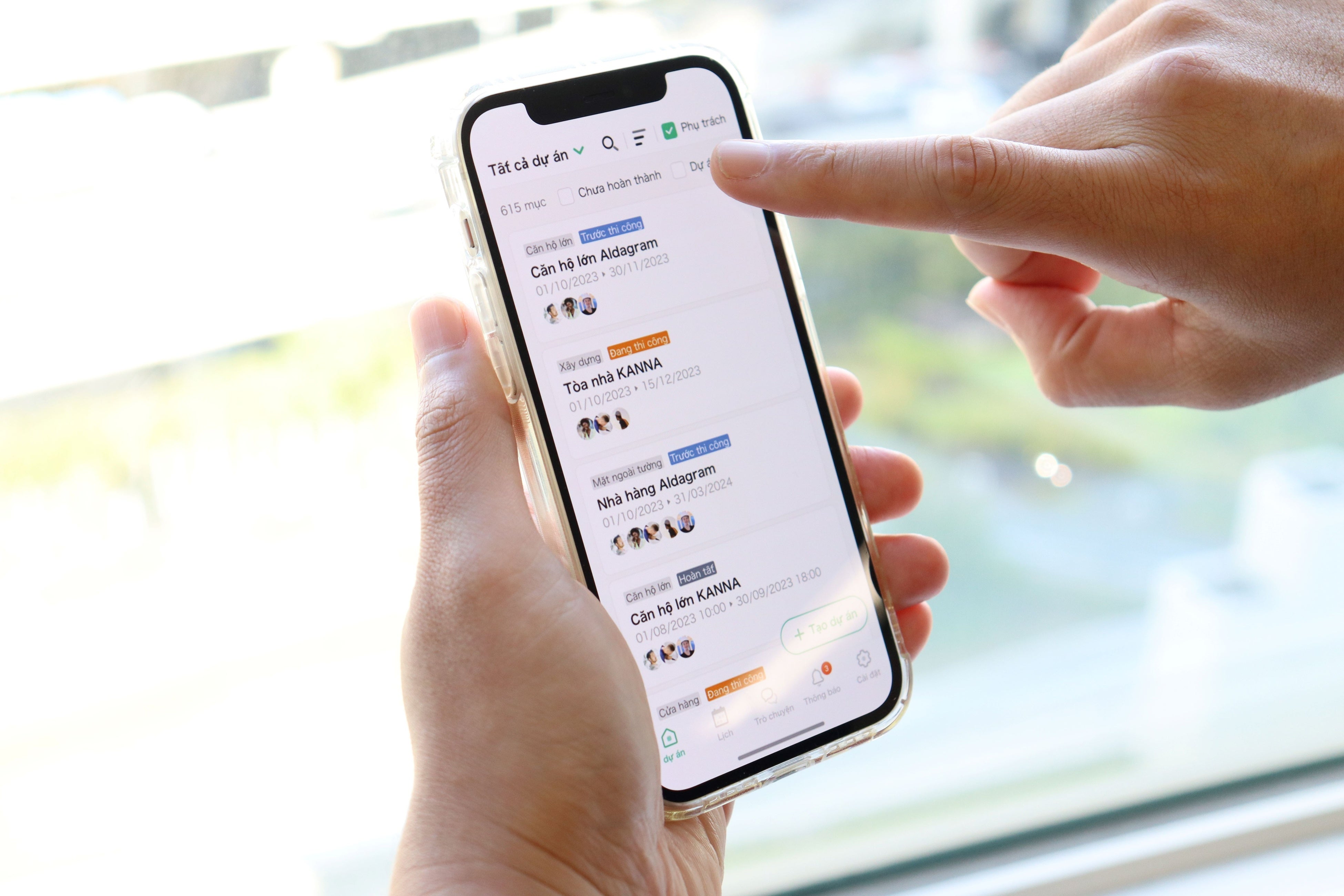 「KANNA」ベトナム語アプリホーム画面