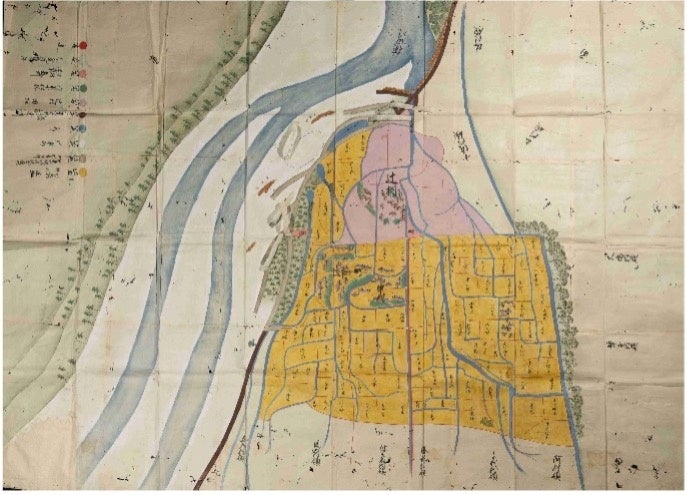 琵琶湖博物館企画展示「川を描く、川をつくる」第3期の古地図資料の