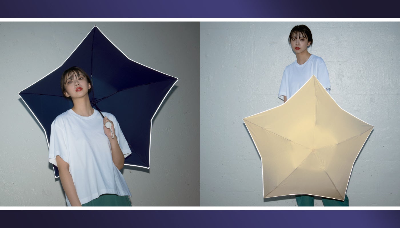 アンジェラ　反物 車のライトなどに反射して視認性を高める 傘のパイピングに高輝度反射