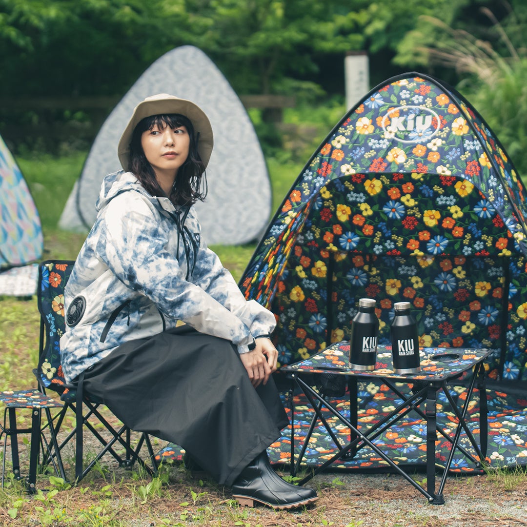 キャンプのシーンに