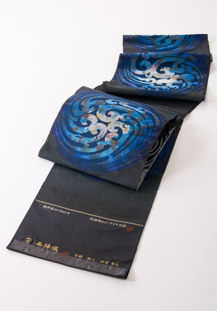 河瀬満織物 みつる帯 ハヤブサ 西陣織博覧会内閣大臣賞 新品