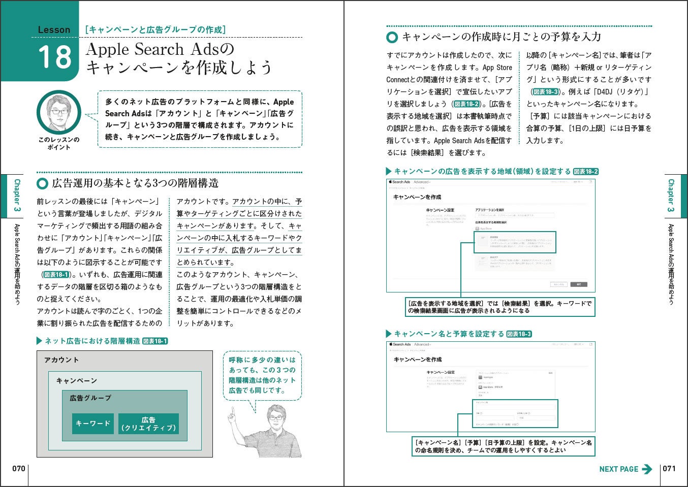 アプリ広告の主要媒体について、成果を出すための運用方法をやさしく解説しています。