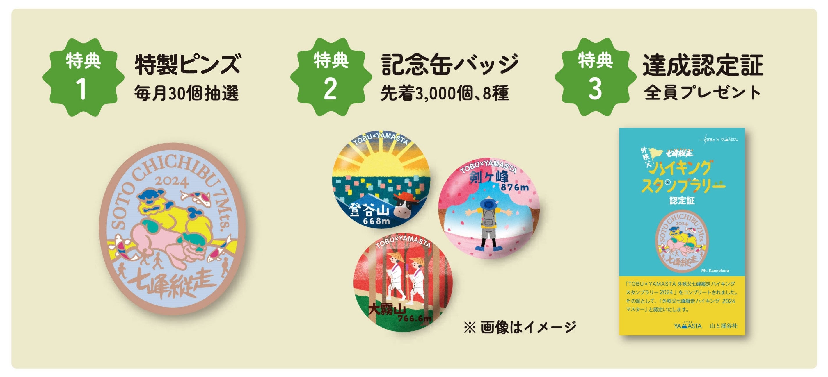 外秩父七峰縦走ハイキングスタンプラリー」がデジタルスタンプ
