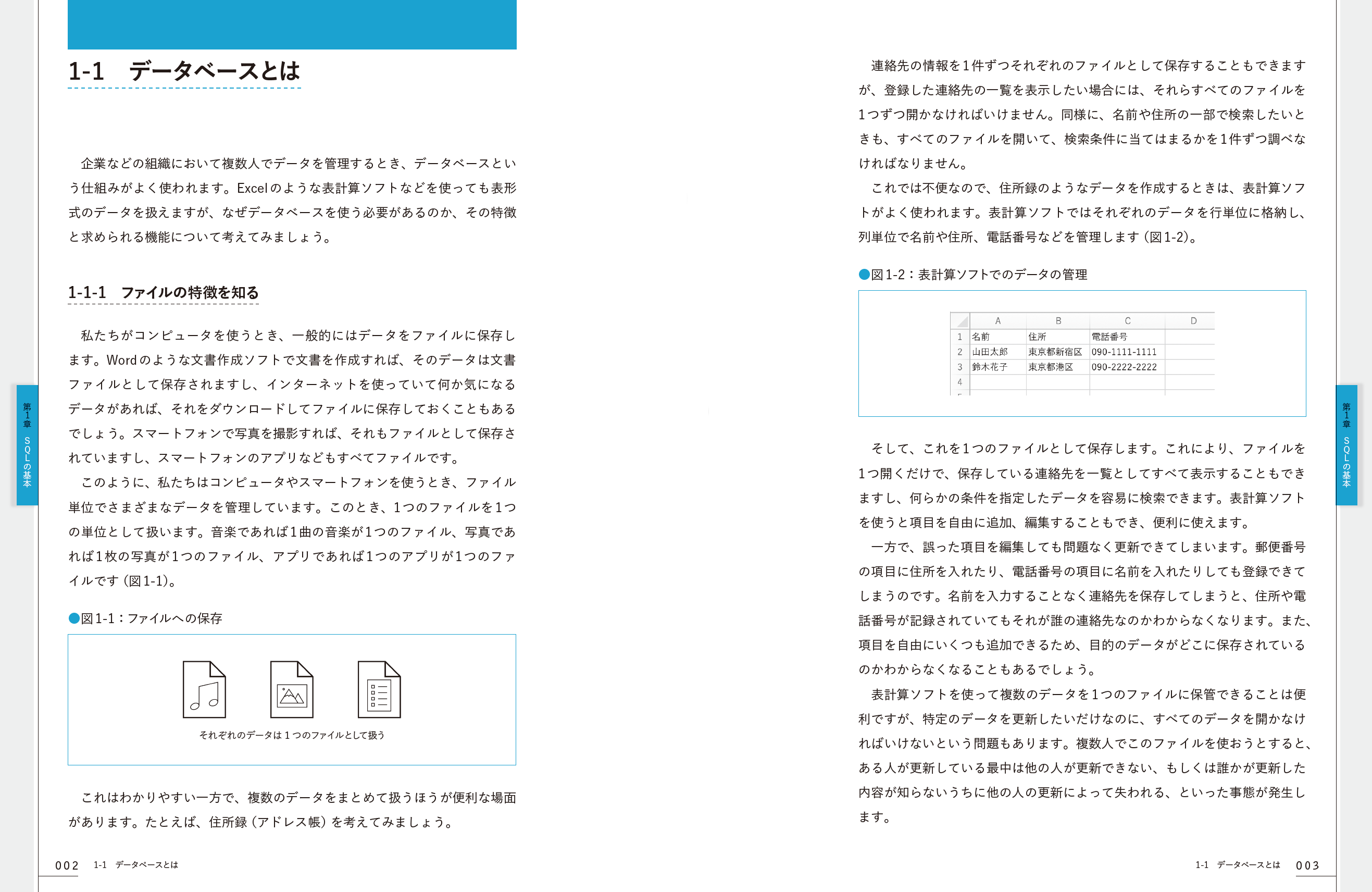 前半章では、SQLやデータベースの基本、オーソドックスな関数について学びます