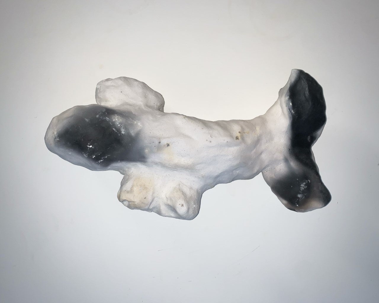 小内光　魚の形　2021　310×160×70mm　陶土、土、砂
