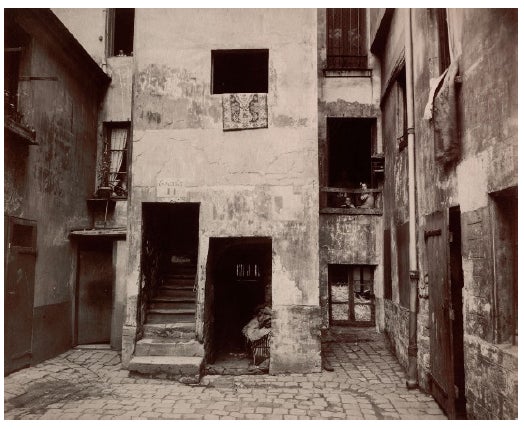 Cour, 41 rue Broca 1912 Jean-Eugène Atget（石原コレクションより）