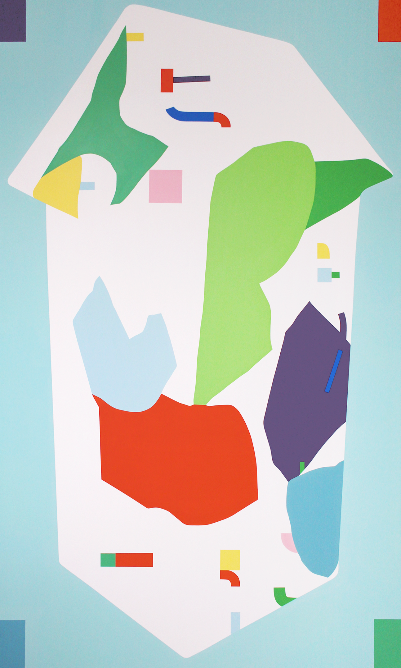 《モノミユサン - the intangible landscape -  04》2022、キャンバスにアクリル、1620×970mm