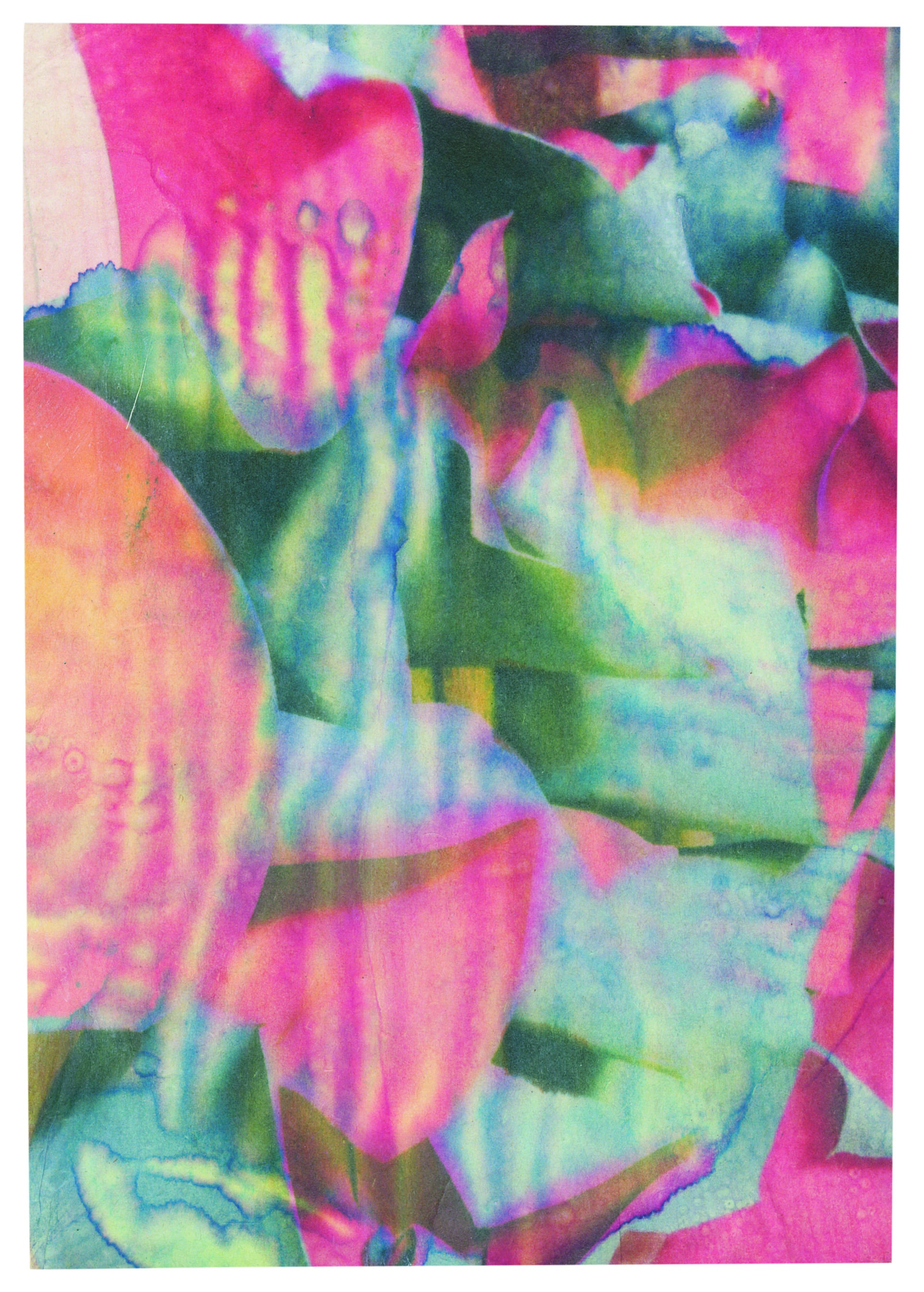 「ソラリスの襞」 紙と土による襞のドローイング 2022年