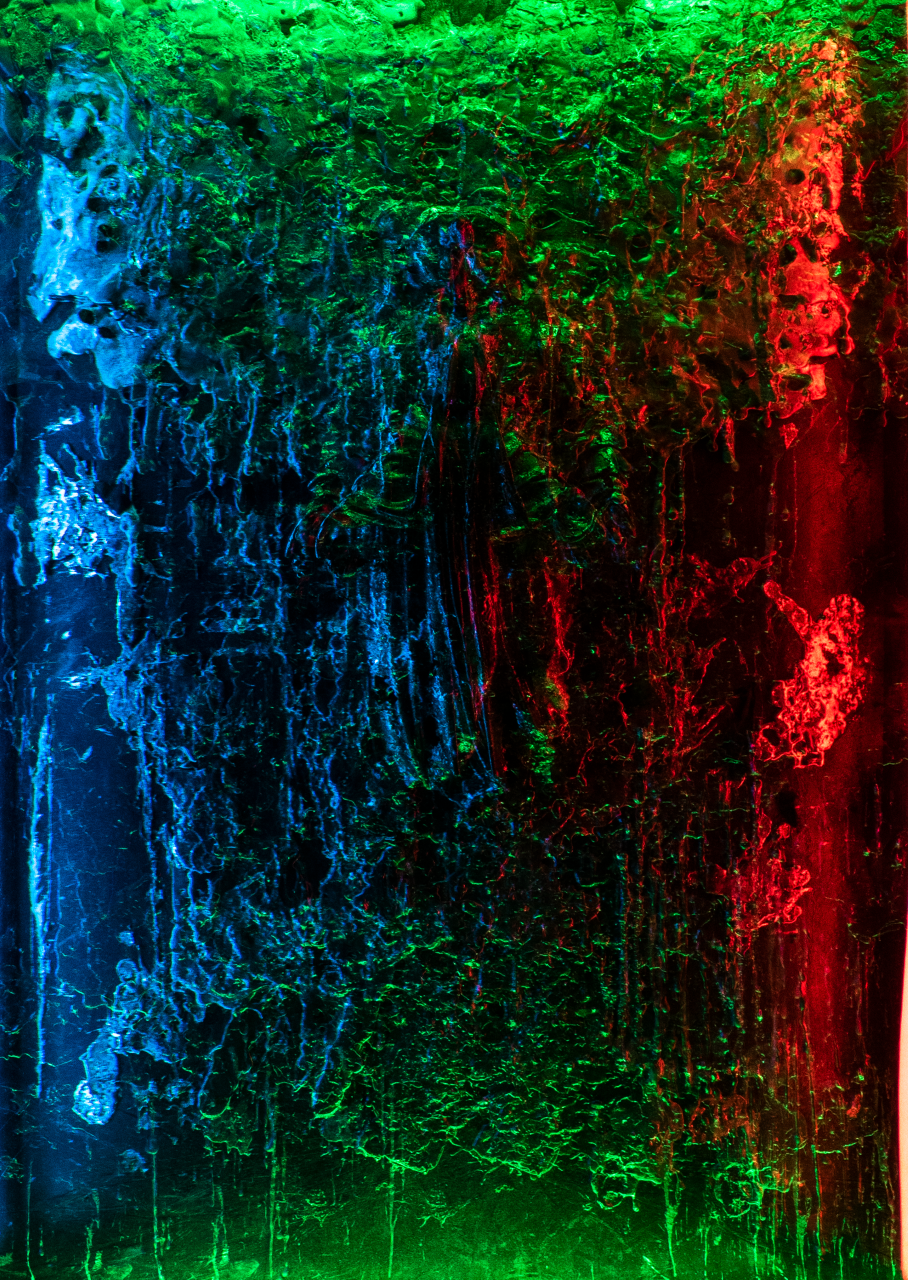 If it is there.#01  940×685×100mm  bismuth, wood, wood frame, led light