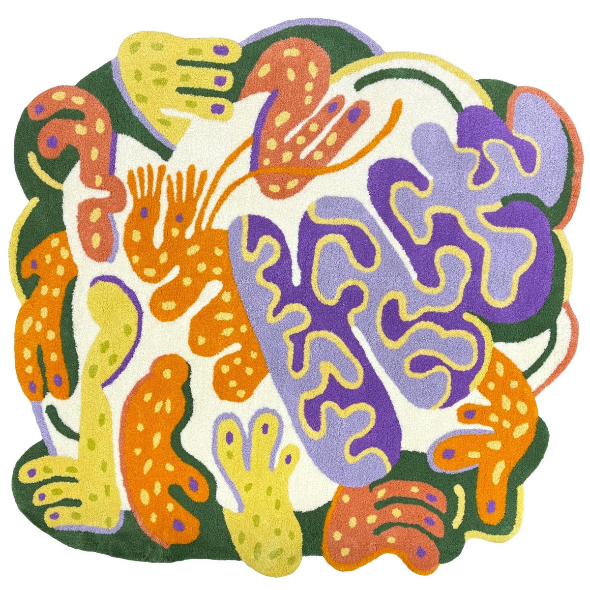 《Keeenueラグ》（「OIL ART RUG Exhibition」、2021）　※参考作品