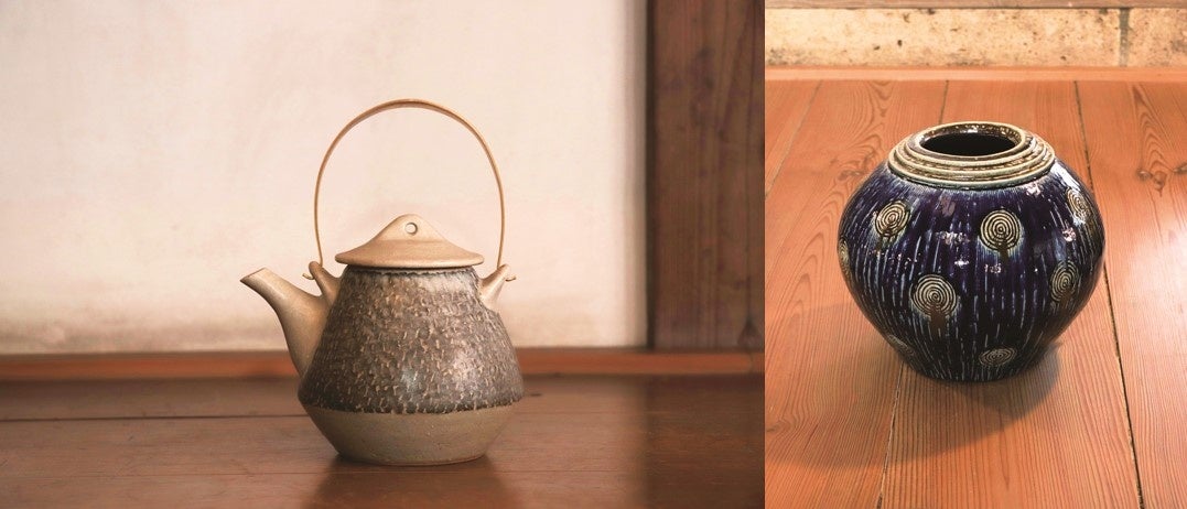 左から:島岡桂作品、濱田友緒作品