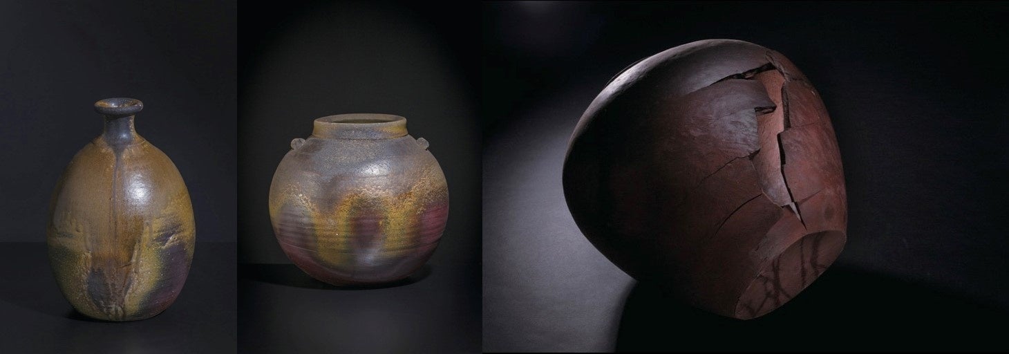 左から:藤原啓作品、藤原雄作品、藤原和作品