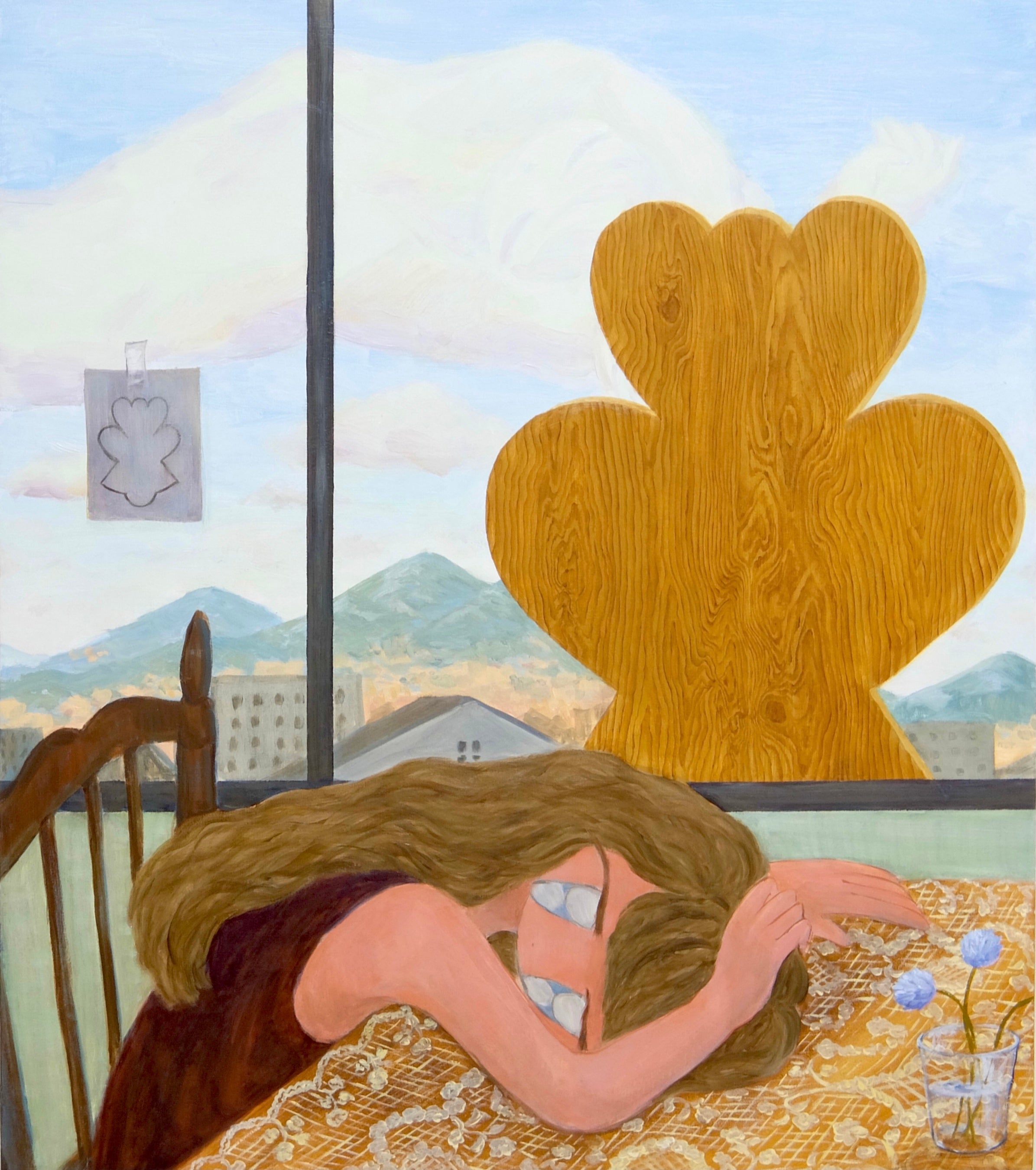 「your gaze」710mm×626mm キャンバスに油彩