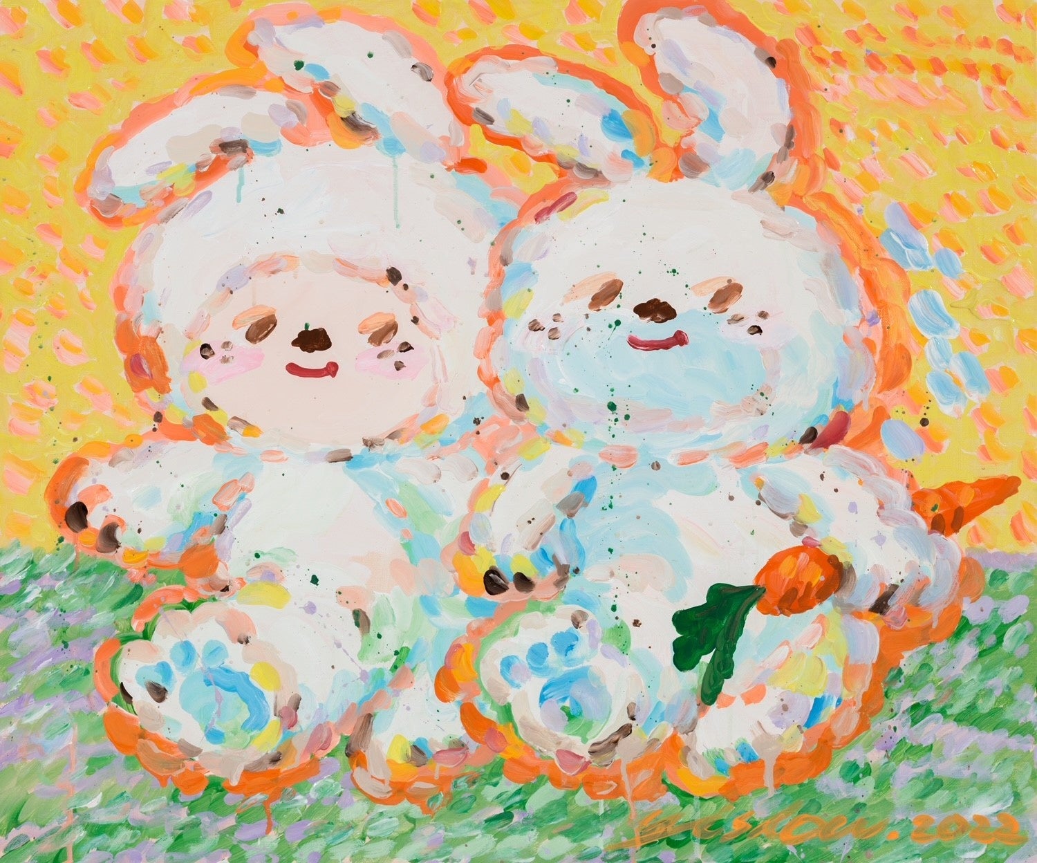 YISLOW Friends Friends 8 2022 キャンバスにアクリル 60.6 × 72.7 cm