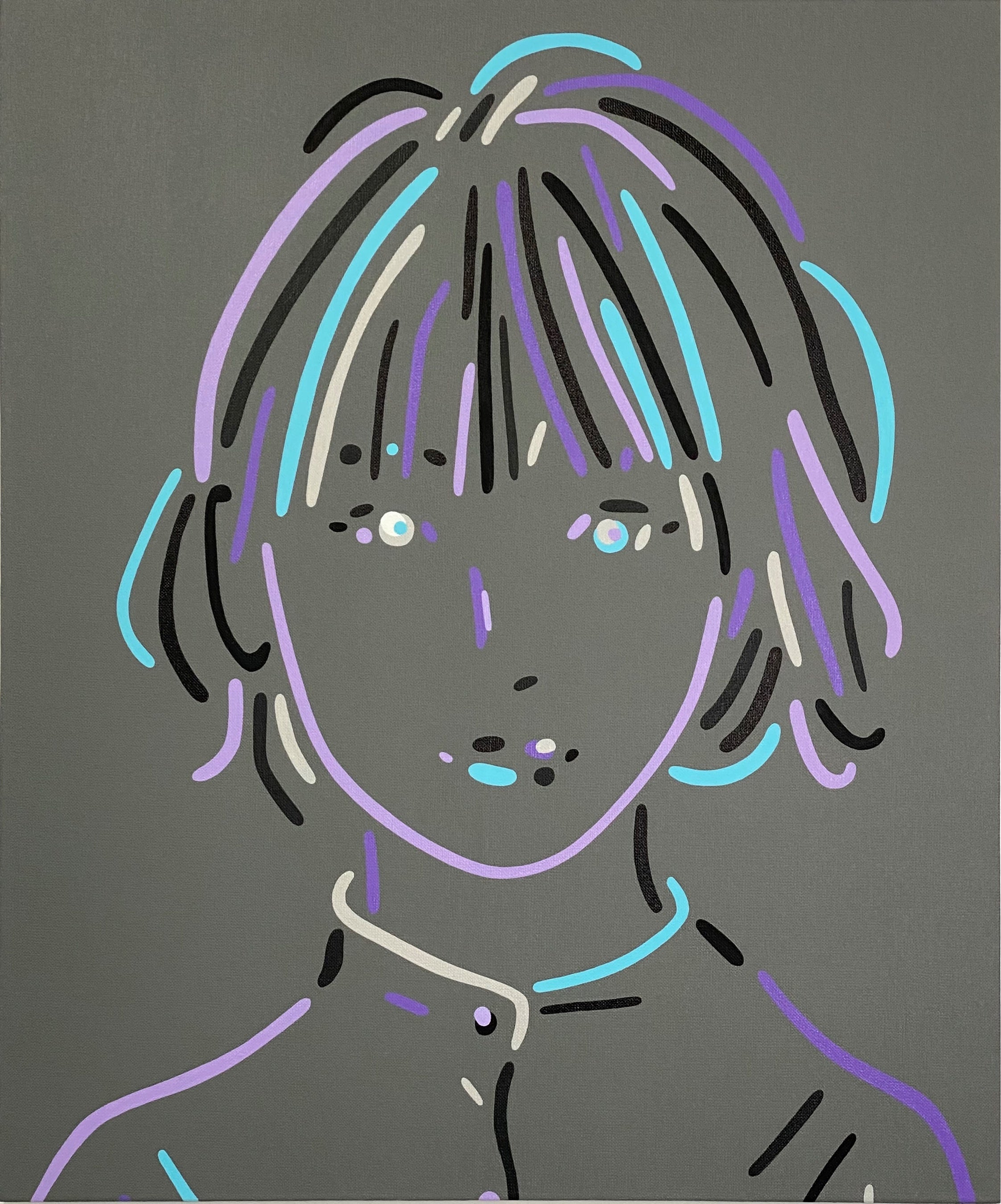 絵画　Hung Mei Yee Clara　額装なし、通し番号あり 絵画Hung Mei Yee Clara額装なし、通し番号あり