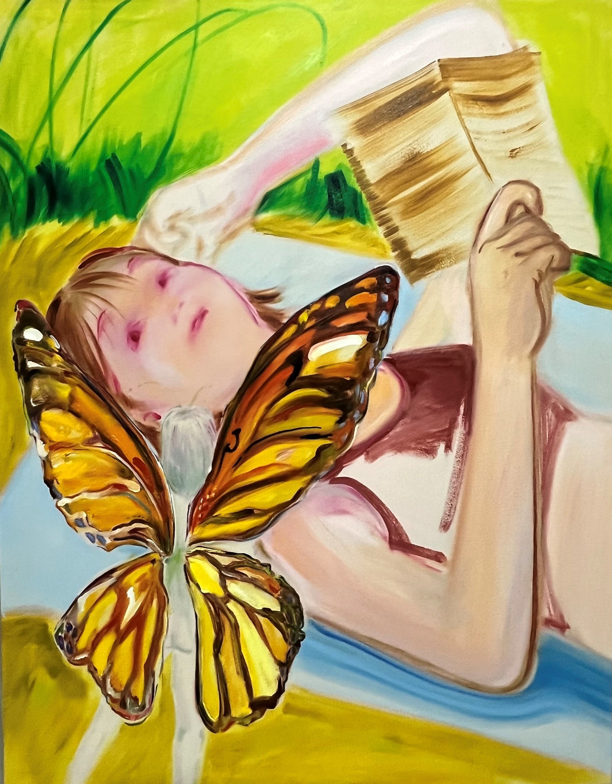 「幻聴（蝶）」F50号 油彩、綿布 2023