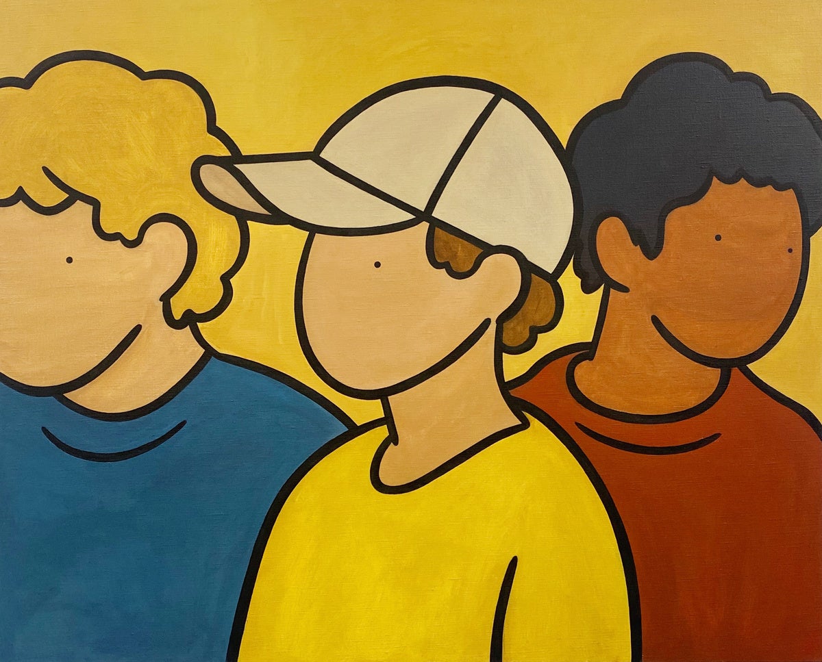 SIGNAL/2023/W80.3cm×H65.2cm/Acrylic on canvas