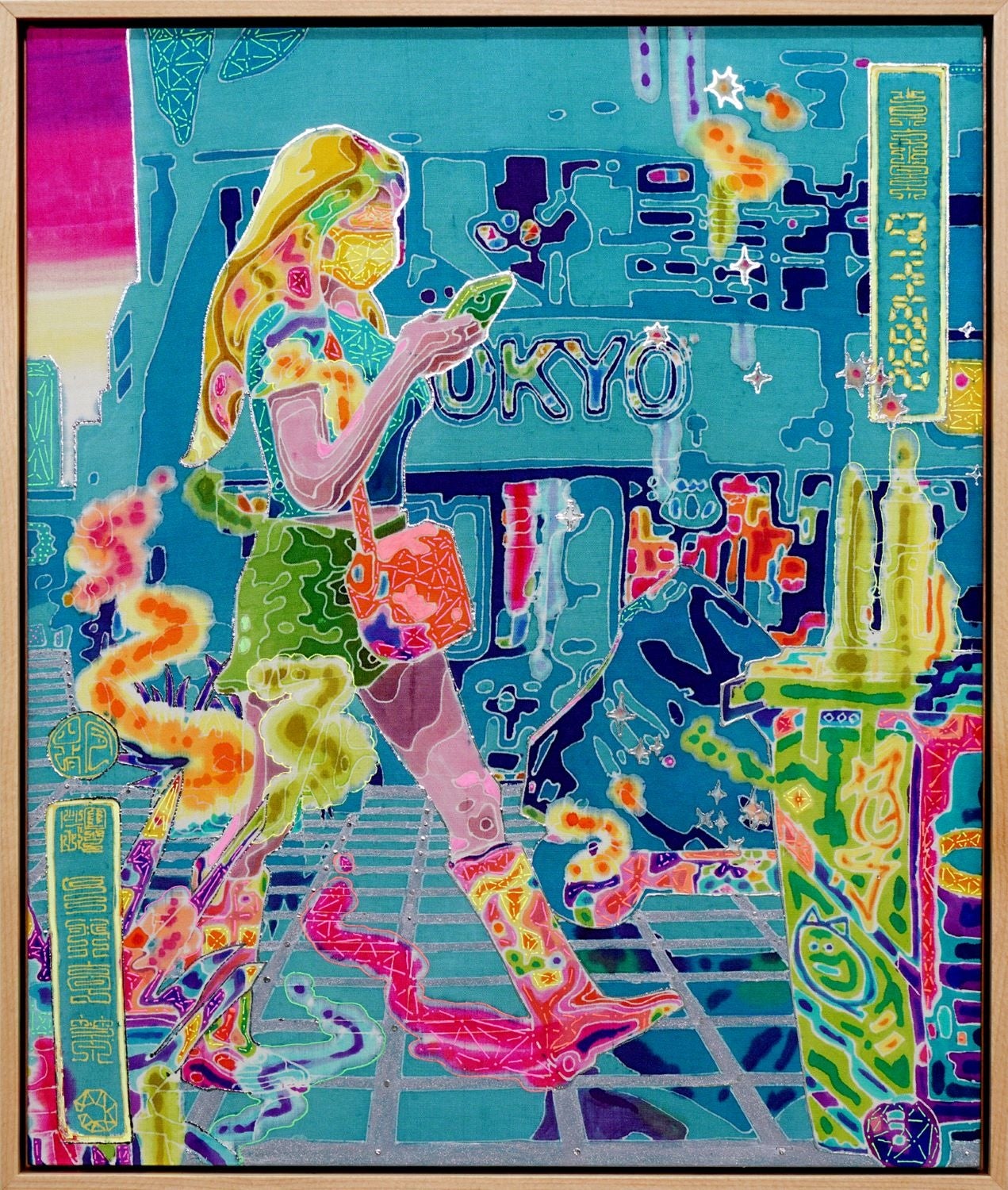 OIL by 美術手帖ギャラリー】石井亨とpiczoによる友禅と写真の融合