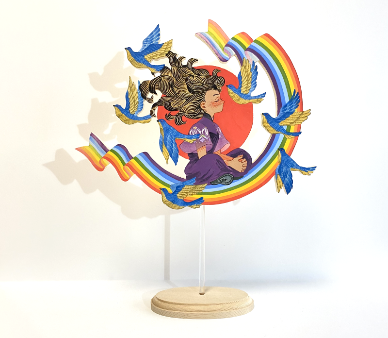 田中かえ ジークレープリント サイン入り作品 エディション15 限定品 田中かえ ジークレープリント サイン入り作品 エディション15 限定品