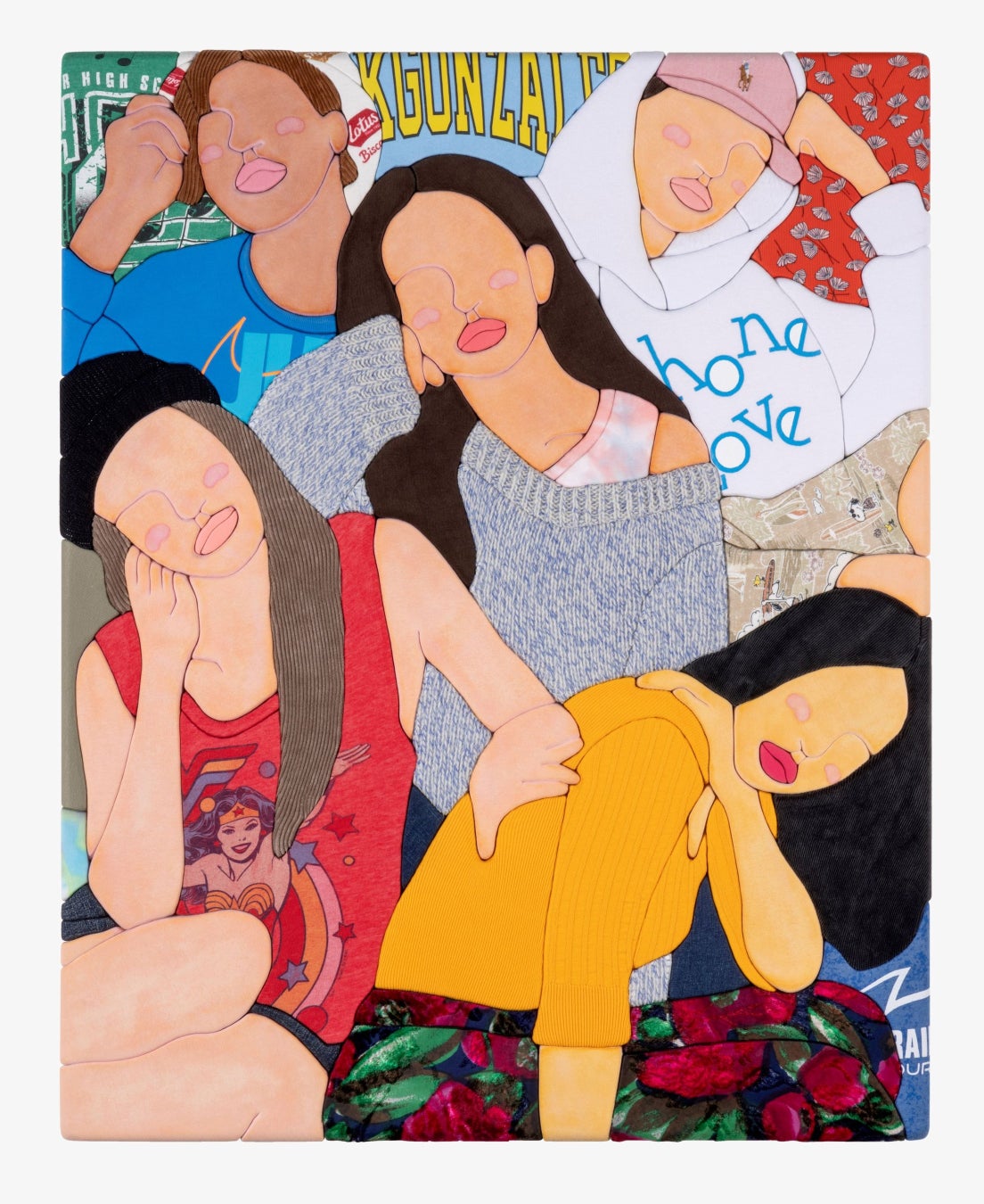 “ARE”#43 2023/dye,used clothes on styrofoam/w910,h727,d60(mm)