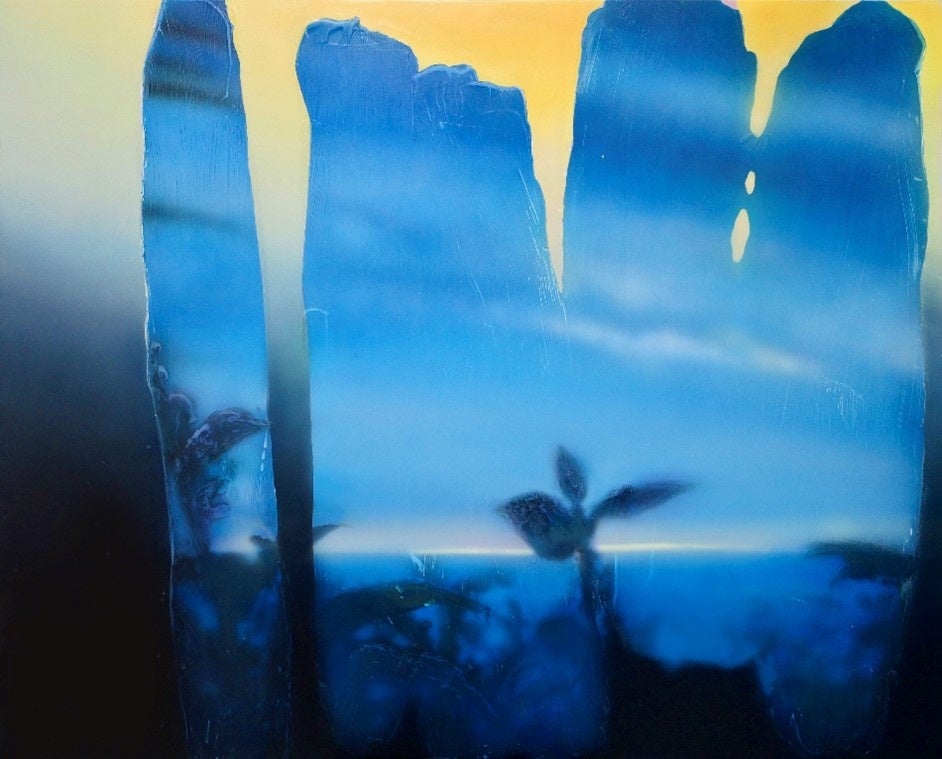 「void (No.114)」 71× 91 cm ／ acrylic, lacquer on pane