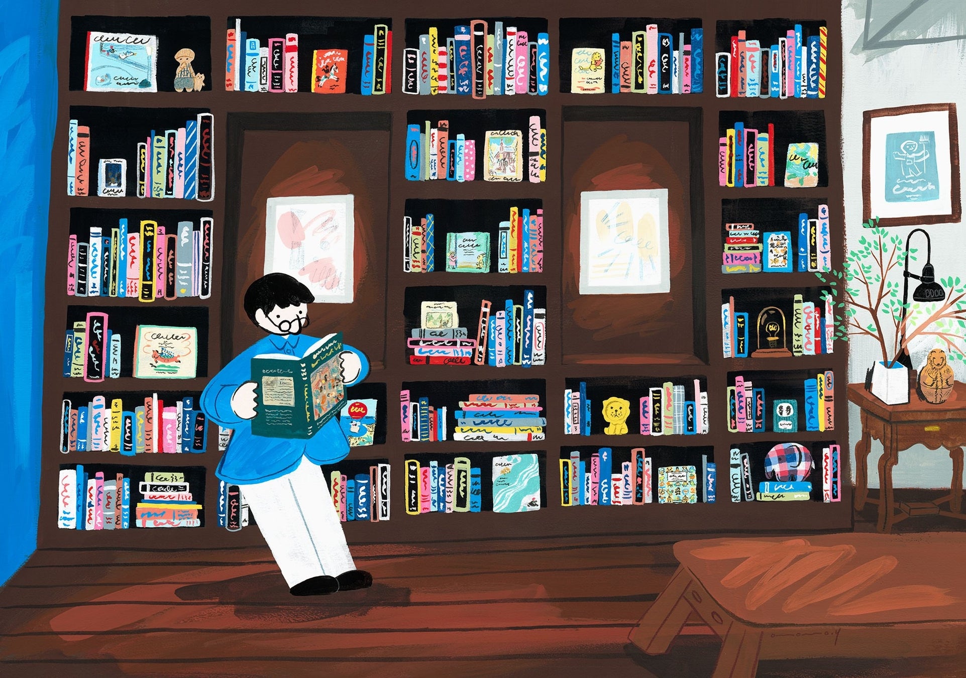 《BLUE POOL -bookshelf-》 297,000円(税込)※京都 蔦屋書店で展示販売予定の作品です。