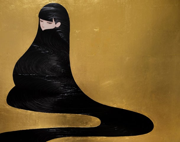 やまなかともろうの金箔アート展「麗髪」京都蔦屋書店で開催中! やまなかともろうの金箔アート展「麗髪」京都蔦屋書店で開催中!